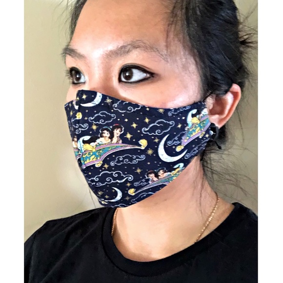 Disney Aladdin and Jasmine Face Mask (kids+adults) - Picture 1 of 5